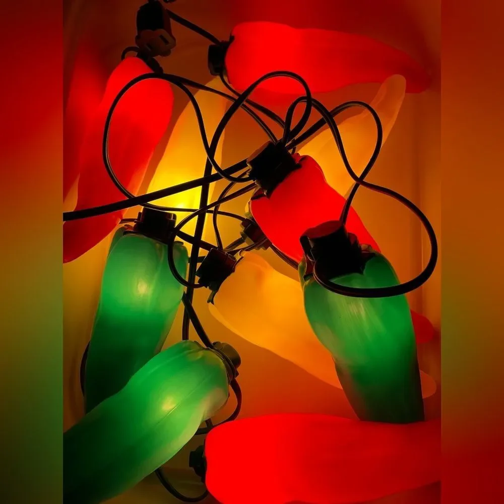 Festive Chili Pepper‎ String Lights 12 ft